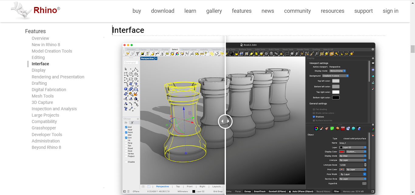 Rhinoceros 3D